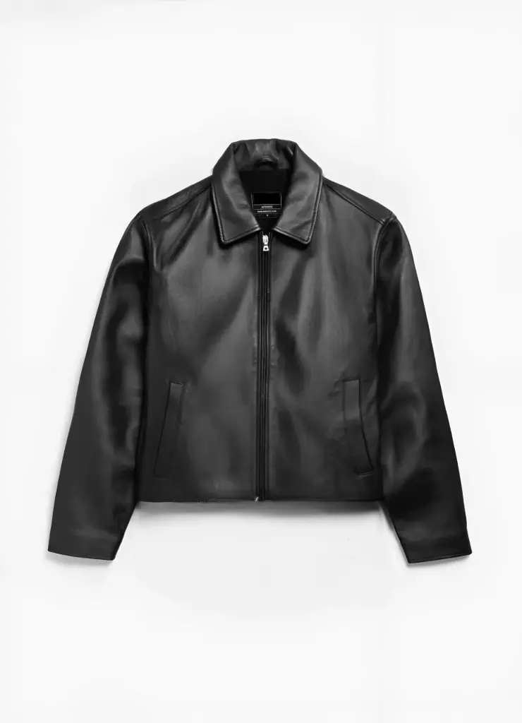 BLACK LEATHER JACKET (S)