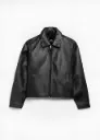 BLACK LEATHER JACKET