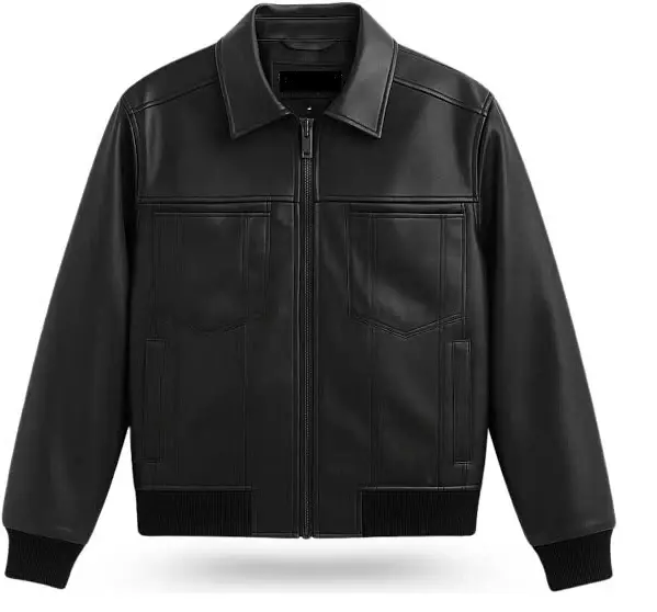 Men's Stylish & Durable Faux Leather Jacket (S)